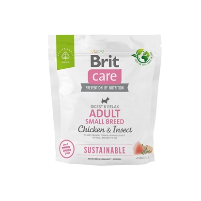 Attēls no BRIT Care Dog Sustainable Adult Small Breed Chicken & Insect - dry dog food - 1 kg