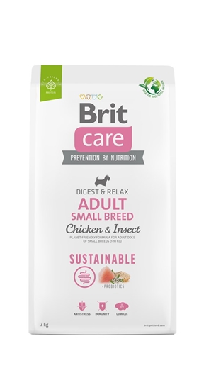 Изображение BRIT Care Dog Sustainable Adult Small Breed Chicken & Insect - dry dog food - 7 kg
