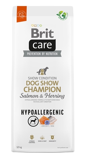 Picture of BRIT Care Hypoallergenic Adult Dog Show Champion Salmon & Herring - dry dog food - 12 kg