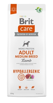Attēls no BRIT Care Hypoallergenic Adult Medium Breed Lamb - dry dog food - 12 kg