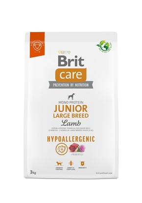 Attēls no BRIT Care Hypoallergenic Junior Large Breed Lamb - dry dog food - 3 kg