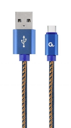 Изображение Cablexpert CC-USB2J-AMCM-1M-BL USB cable USB 2.0 USB A USB C Blue