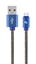 Attēls no Cablexpert CC-USB2J-AMCM-1M-BL USB cable USB 2.0 USB A USB C Blue