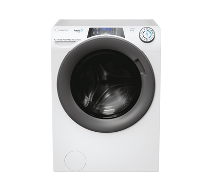 Изображение Candy | Washing Machine | RP 496BWMR/1-S | Energy efficiency class A | Front loading | Washing capacity 9 kg | 1400 RPM | Depth 53 cm | Width 60 cm | Display | LCD | Steam function | Wi-Fi | White