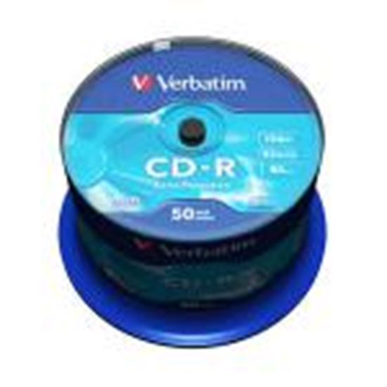 Изображение CD-R 80min/700Mb 52x cake50 Extra Protection Verbatim