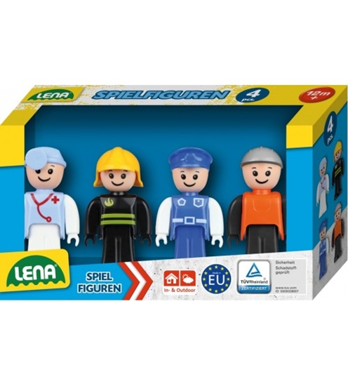 Picture of Cilvēciņu komplekts (ārsts, ugunsdzēsējs, policists, celtnieks) Truxx 4 gb kastē Čehija L04490
