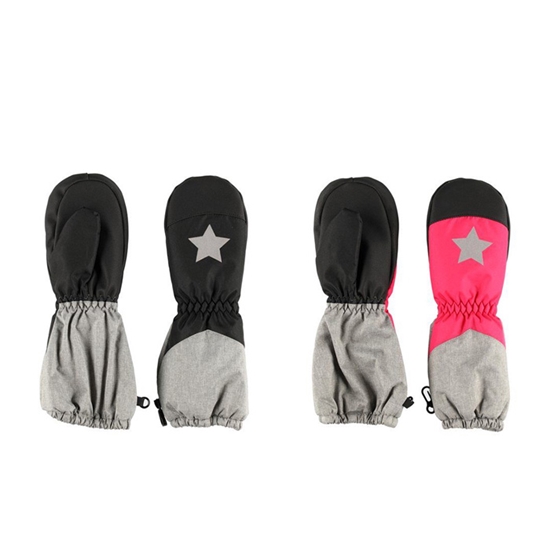 Picture of Cimdi-dūraiņi Acces ar zvaigzni 3/4, 5/6 melni, rozā