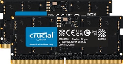Attēls no Crucial DDR5-4800 Kit       32GB 2x16GB SODIMM CL40 (16Gbit)
