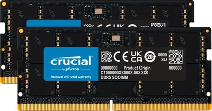 Attēls no Crucial DDR5-4800 Kit       64GB 2x32GB SODIMM CL40 (16Gbit)