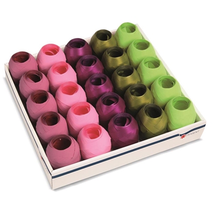 Picture of Dāvanu lenta Opak 12mmx20m 5ass ceriņkrāsa/g.rozā/lillā/vint