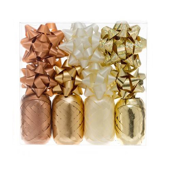 Picture of Dāvanu lenta ziemassvētku +pušķis 5mmx10m 15gab.