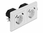 Picture of Delock 2-Way Wall Socket with 4 x USB Type-A Charging Port 2 x 2.8 A