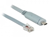 Изображение Delock Adapter USB 2.0 Type-C male > 1 x Serial RS-232 RJ45 male 1.0 m grey