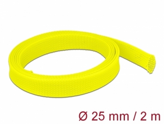 Picture of Delock Braided Sleeve stretchable 2 m x 25 mm yellow