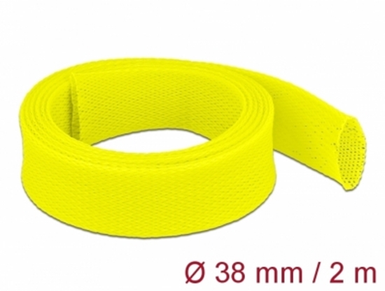 Picture of Delock Braided Sleeve stretchable 2 m x 38 mm yellow