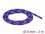 Picture of Delock Braided Sleeve stretchable 2 m x 6 mm blue-red-white