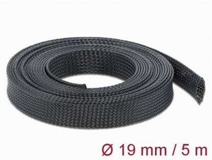 Picture of Delock Braided Sleeving stretchable 5 m x 19 mm black