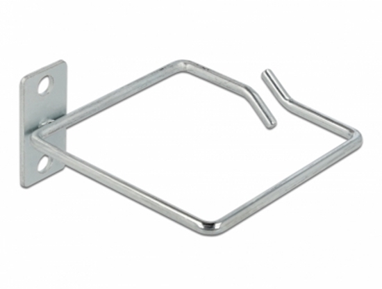 Picture of Delock Cable bracket 80 x 80 mm with laterally offset mounting plate metal