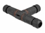 Picture of Delock Cable connector T-shape for outdoor 5 pin, IP68 waterproof, screwable, cable diameter 4.5 - 7.5 mm black