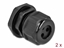 Picture of Delock Cable Gland PG13.5 for round cable with three cable entries black 2 pieces