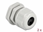 Picture of Delock Cable Gland PG13.5 for round cable with three cable entries grey 2 pieces