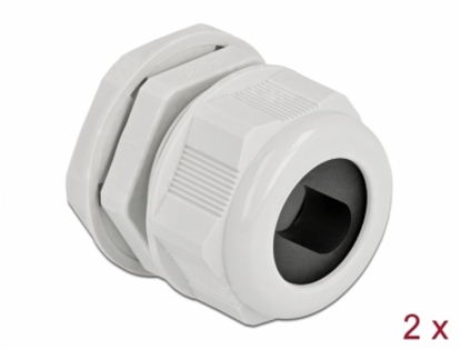 Изображение Delock Cable Gland PG29 for flat cable grey 2 pieces