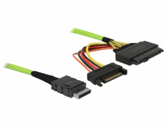 Изображение Delock Cable OCuLink PCIe SFF-8611 to U.2 SFF-8639 0.5 m
