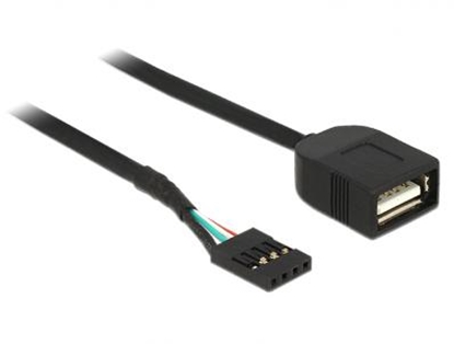 Изображение Delock Cable Pin header female  USB 2.0 type-A female 40 cm
