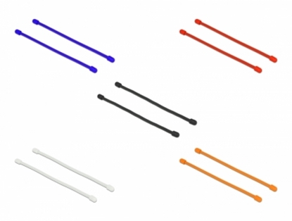 Attēls no Delock Cable Ties flexible L 150 x W 4 mm assorted colors set 10 pieces