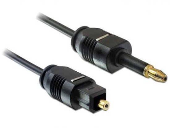 Изображение Delock Cable Toslink Standard male  Toslink mini 3.5 mm male 2 m