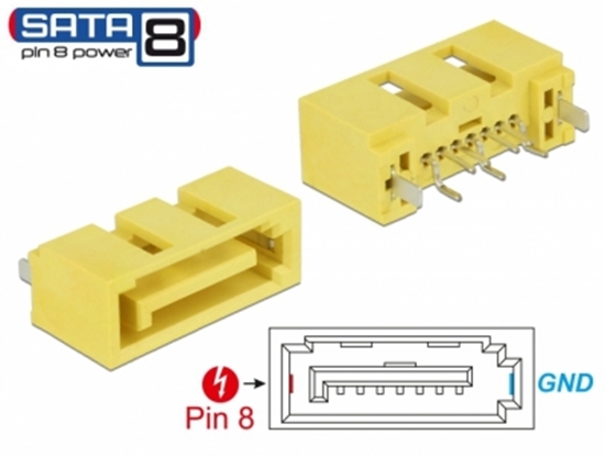 Изображение Delock Connector SATA 6 Gb/s plug 8 pin power