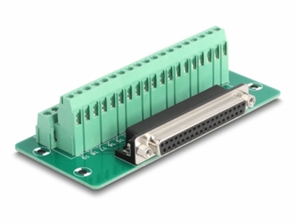Picture of Delock D-Sub 37 pin female to Terminal Block for DIN rail