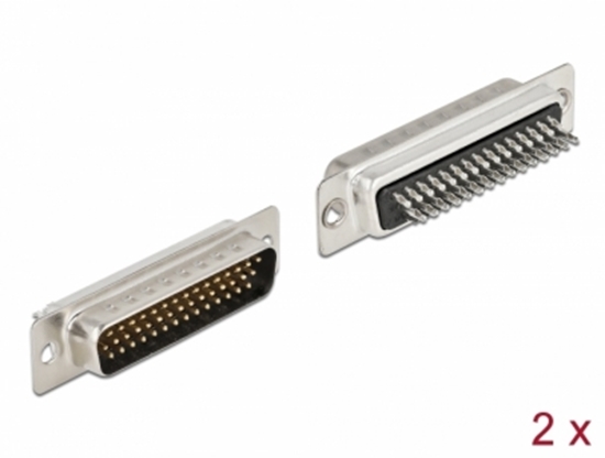 Picture of Delock D-Sub HD 44 pin male metal, solder version, 2 pieces