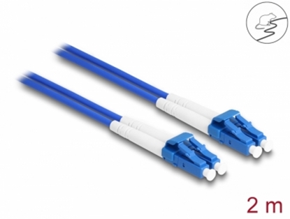 Изображение Delock Fiber Optical Cable with metal armouring LC Duplex to LC Duplex Singlemode OS2 2 m