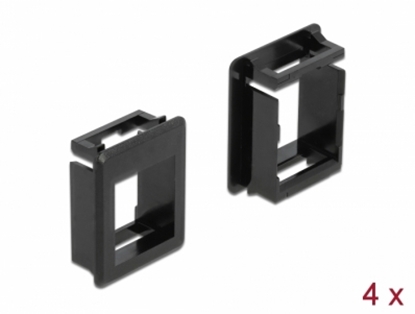 Picture of Delock Keystone Holder for cases 4 pieces black