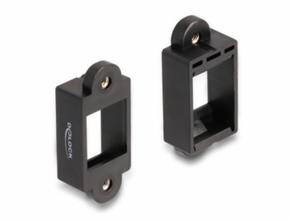 Picture of Delock Keystone Holder for installation with screw connection black