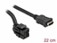 Изображение Delock Keystone Module HDMI female 250° > HDMI female with cable black