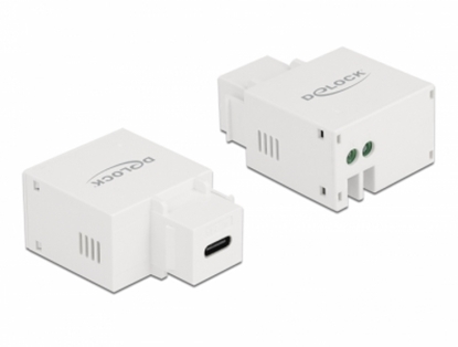 Изображение Delock Keystone Module USB Type-C™ Charging Port 2.1 A white