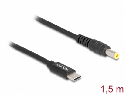 Attēls no Delock Laptop Charging Cable USB Type-C™ male to 5.5 x 2.5 mm male