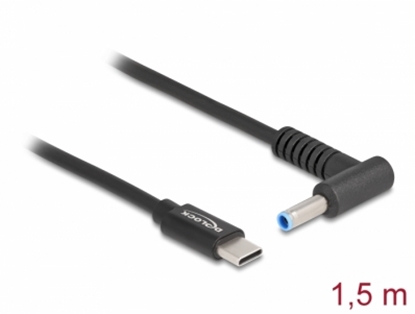 Attēls no Delock Laptop Charging Cable USB Type-C™ male to HP 4.5 x 3.0 mm male