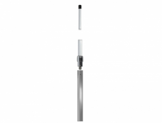 Picture of Delock LPWAN 824 MHz - 896 MHz Antenna N jack 10 dBi 223 cm omnidirectional fixed wall and pole mounting outdoor white