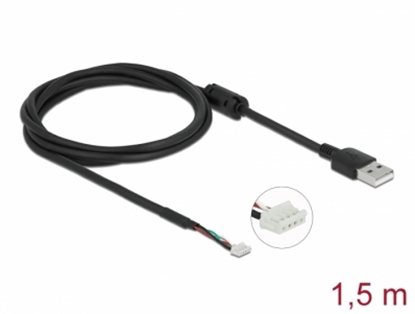Attēls no Delock Module Cable USB 2.0 Type-A male to 4 pin camera male V6 1.5 m