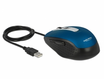 Attēls no Delock Optical 5-button Mouse USB Type-A blue