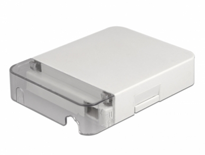 Attēls no Delock Optical Fiber Connection Box for wall mounting for 1 x SC Simplex or LC Duplex white