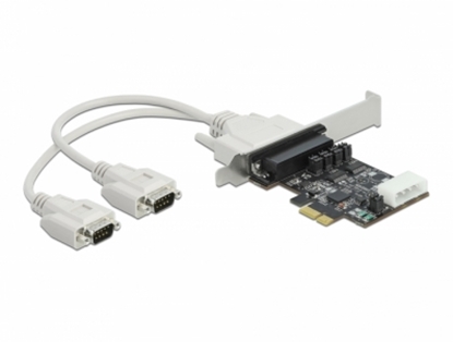 Изображение Delock PCI Express Card to 2 x Serial RS-232 with voltage supply 5 V / 12 V