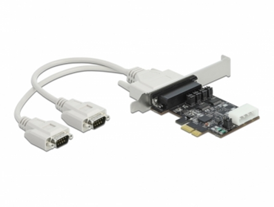 Picture of Delock PCI Express Card to 2 x Serial RS-232 with voltage supply 5 V / 12 V