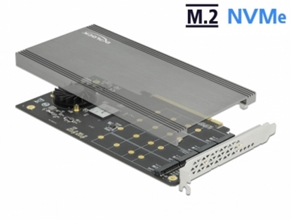 Изображение Delock PCI Express x16 Card to 4 x internal NVMe M.2 Key M
