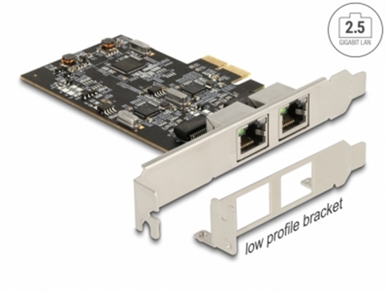 Изображение Delock PCI Express x2 Card to 2 x 2.5 Gigabit LAN i225