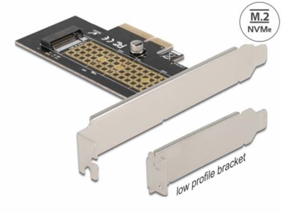 Изображение Delock PCI Express x4 Card to 1 x internal NVMe M.2 Key M 80 mm - Low Profile Form Factor
