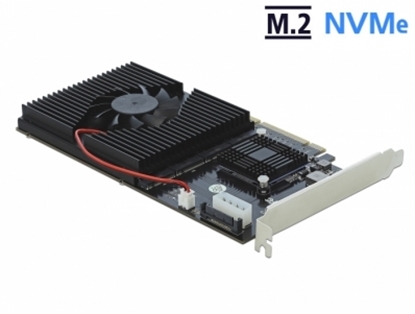 Изображение Delock PCI Express x8 / x16 Card to 4 x internal NVMe M.2 Key M